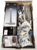 A group of plumbing fixtures and other hardware.