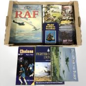 A group of Commando comics, books relating to the RAF, etc.