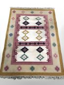 A flat weave Kilim rug,
