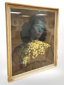 After Tretchikoff : Chinese Girl, colour print, 49 cm x 59 cm.