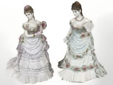 Two Royal Worcester Splendour at Court figurines, 'A Royal Anniversary' No.