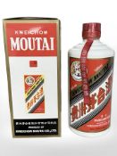 A bottle of Kweichow Moutai Baijiu 500ml, 2012, boxed.