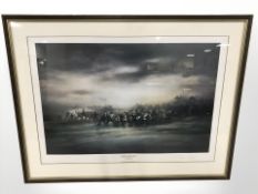 After T A Pegg : The Battle of Bosworth, limited edition colour print,