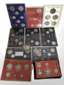 Various coins including a Queen Victoria Jubilee set, 1887, a further 1887 crown and half crown,