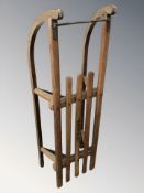 An early 20th century Davos sledge, length 102 cm.