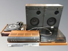 A Bang & Olufsen Beomaster 1000 and Beomaster 901, a Decca Sound 613 turntable,