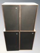 A pair of Wharfedale XP2 speakers and a further pair of Wharfedale speakers.