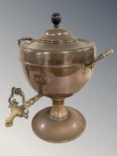 A 19th century copper samovar,