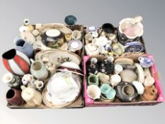 A large quantity of 20th century ceramics, figurines, vases, jugs, etc.