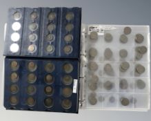 Two albums of commemorative coin covers,