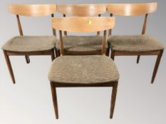 A 20th century G Plan set of four teak dining chairs