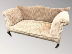An early 20th century two seater settee, length 153 cm.