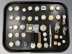 Mostly gent's vintage wristwatches including Oris, Accurist, Sekonda,