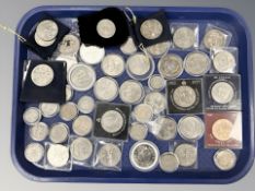 A group of mainly crowns and half crowns,