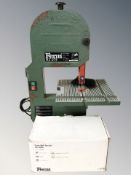A Ferm FLZ-275 band saw and a further belt sander, in box.