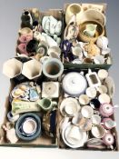 A large quantity of ceramics including tea wares, vases, figures, etc.