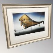 After Salvador Dali : Sleep, limited edition goutellette, number 12/75, a Chelsea Green edition,