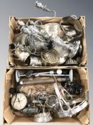 Assorted EPNS and other metal wares including candelabrum, bowls and vessels, etc.