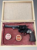 A blank-firing '44 Magnum' revolver, stamped Sussex Armoury, Made in Italy,