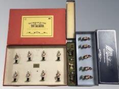 Two sets of W Britain painted die cast soldiers and a further Little Lead Soldiers set