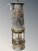 A Haydock miner's safety lamp.