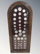 A montage of Victorian and later British coins including crowns, shillings, sixpences, threepences,