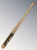 An American baseball bat.