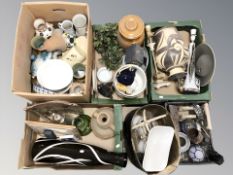 A large quantity of ceramics, glass wares, metal wares,