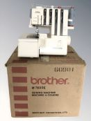 A Brother Lock-II 760DE overlocking sewing machine, in box.
