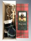 A set of junior bagpipes.