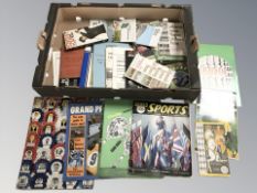 A good collection of sporting ephemera including football, golf, grand prix, etc.