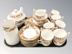 Approximately thirty eight pieces of Royal Albert Hawthorne tea china.