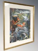 20th century school : abstract study, oil on canvas,