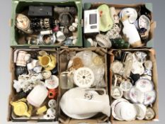 A large quantity of 20th century ceramics, figures,