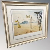 After Salvador Dali : La Promenade, limited edition goutellette, number 12/75,