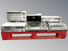 A Pioneer turntable PL-740, Technics turntable SL-5,