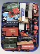 Assorted Corgi and other die cast models including removal wagons, haulage truck,