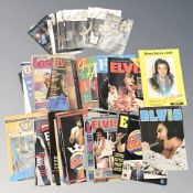A quantity of publications relating to Elvis Presley.