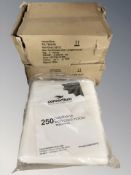 Two boxes of polythene work card holders.