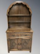 A reproduction oak Dutch style dresser,