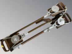 A group of shooting sticks.