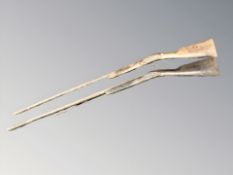 Two ornamental muskets.