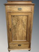 An early 20th century Danish walnut sentry door cabinet,