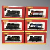 Six Hornby OO Gauge locomotive die cast locomotives,