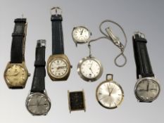 A group of gent's watches to include Seiko etc