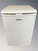 A Beko under bench fridge.