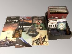 Vinyl records including Uriah Heep, Dio, Demon, U2, David Bowie, The Beatles, UB40, Eric Clapton,
