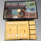 A Philips Odyssey 2001 sports TV game and a further Intel Super Telesport game,