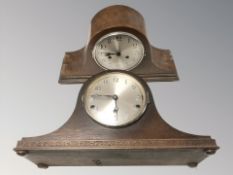 Two early 20th century mantel clocks.