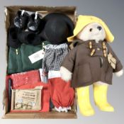A 1972 Gabrielle Paddington Bear, group of Aunt Lucy clothing, spectacles, etc.